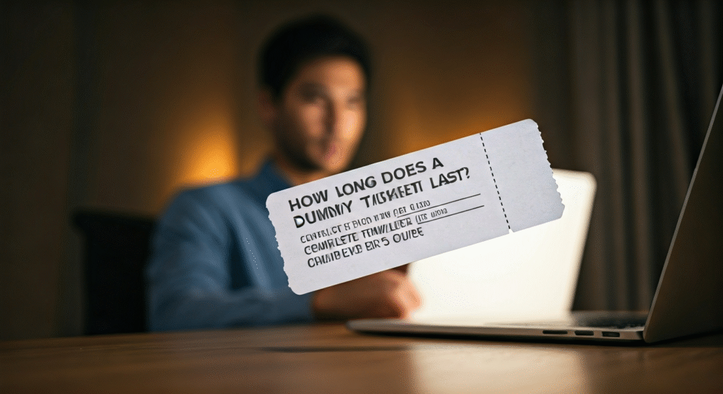 Dummy ticket for visa